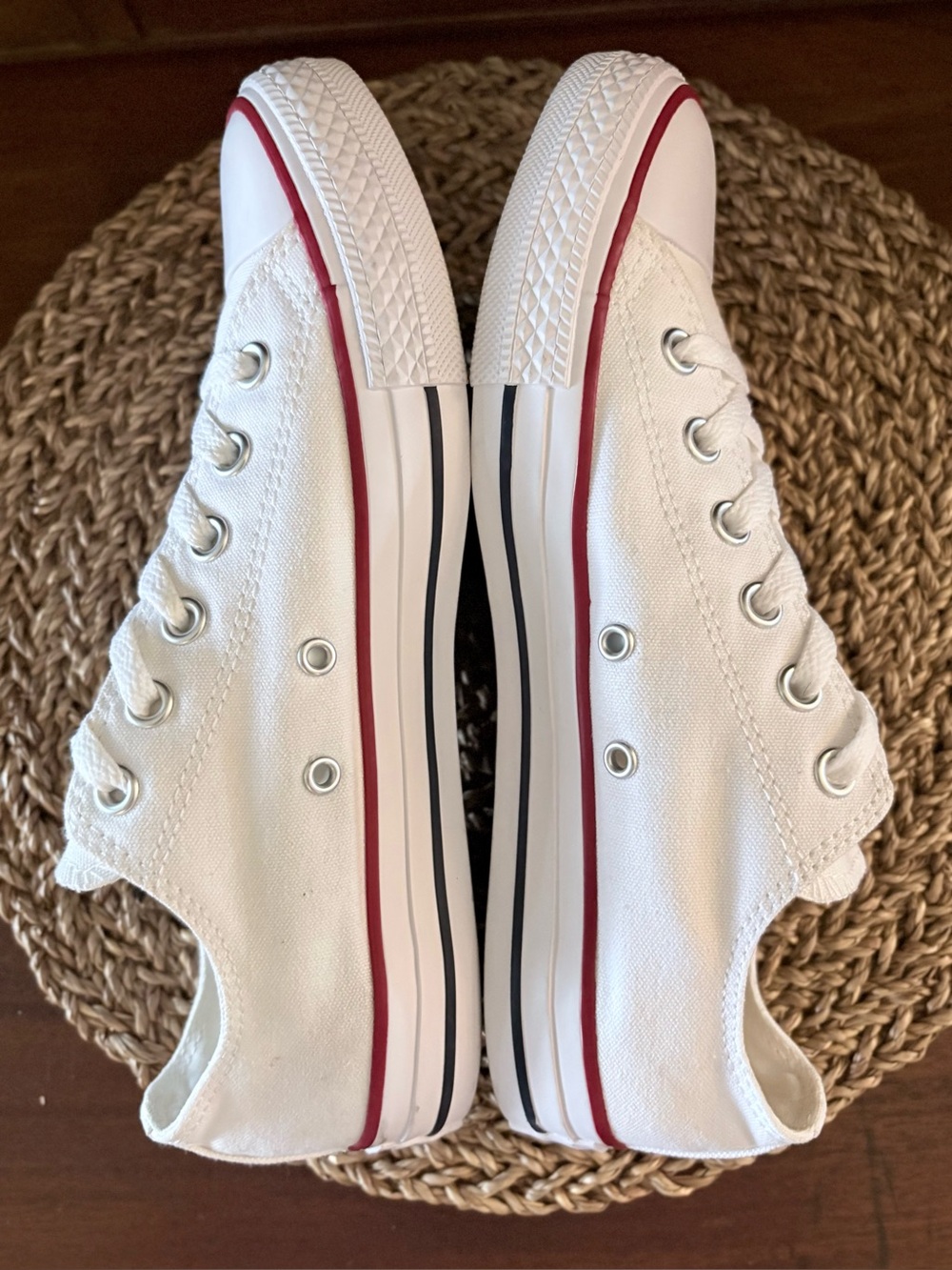 Converse Chuck Taylor All Star Low Top White M7652 Unisex Mens 6.5 Womens 8.5 - Picture 4 of 9